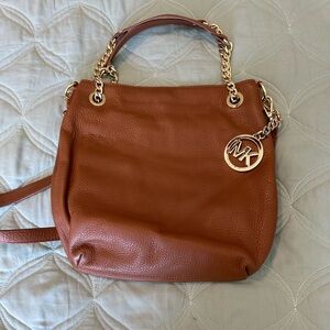 Michael Kors Brown Leather Tote Bag